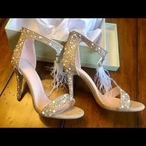 High heels 4” Beige Suede